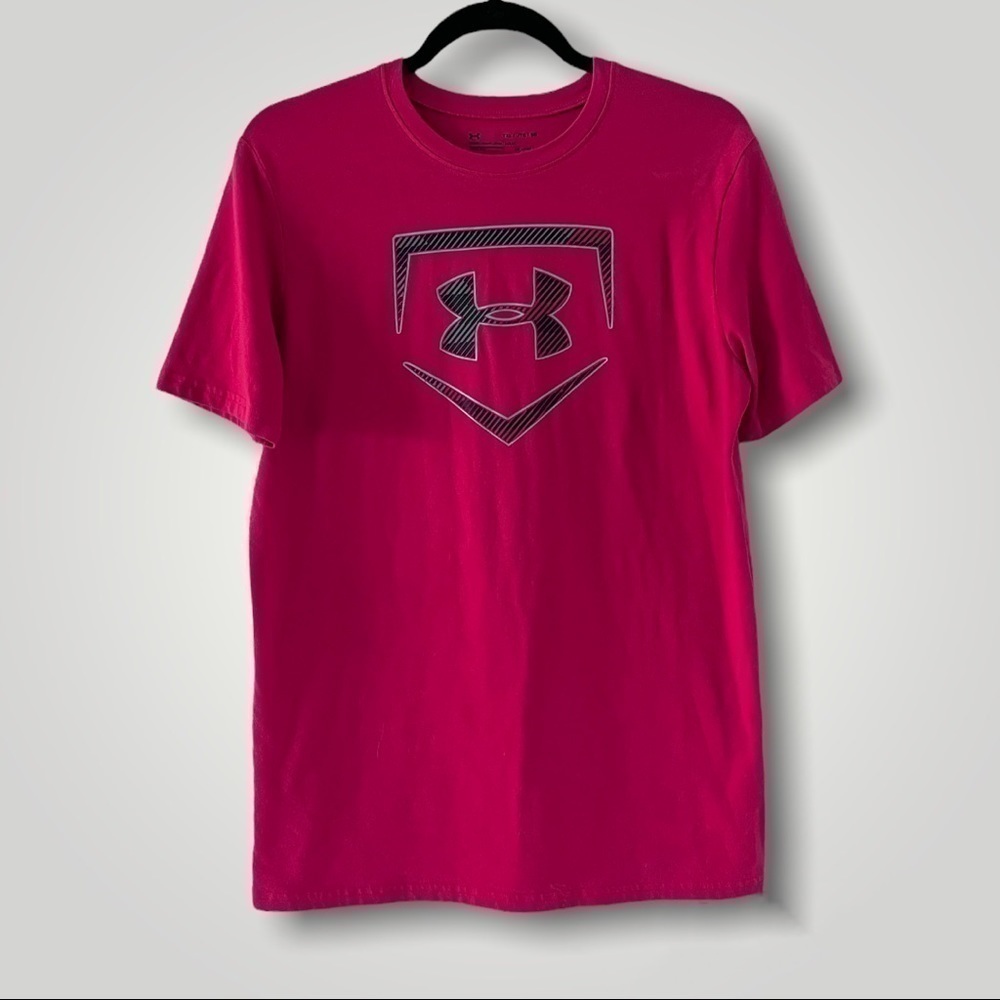 Under Armour Heatgear Printed Red T-Shirt - Youth​​​​​​​​​​​​​​​​​​​​​​​​​​​​​